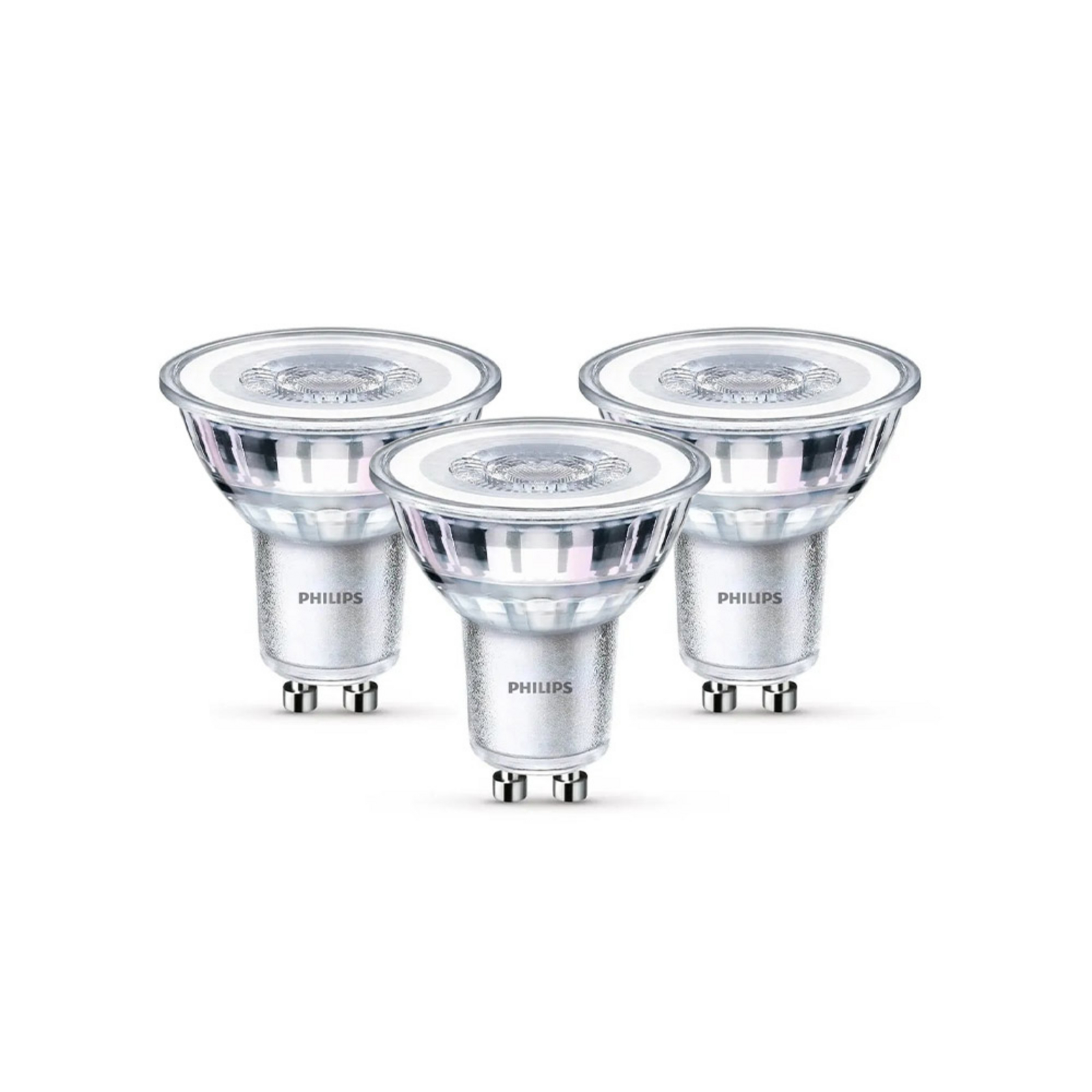 3-pack Bec LED 4,6W GU10 - Philips