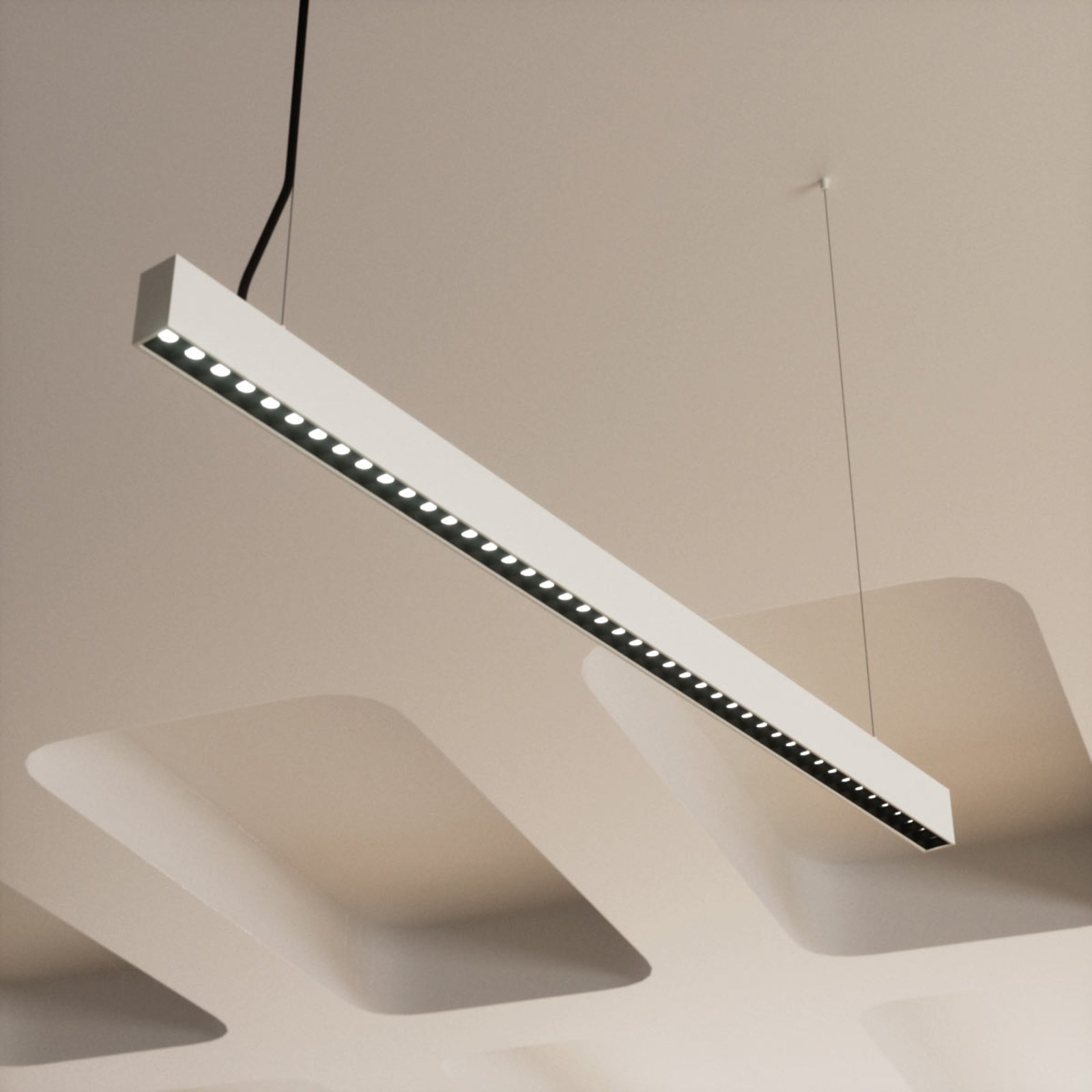 Szabályozható Office-LED függő lámpa Ernestine