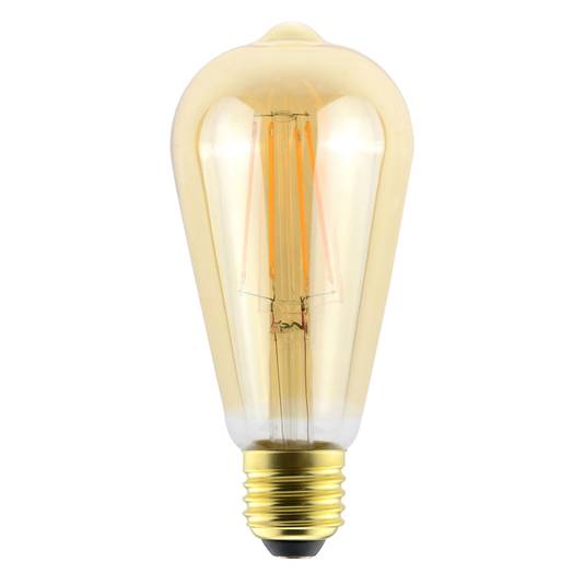 LED spuldze E27 ToLEDo RT ST64 6W 825 zeltā krāsā ar regulējamu