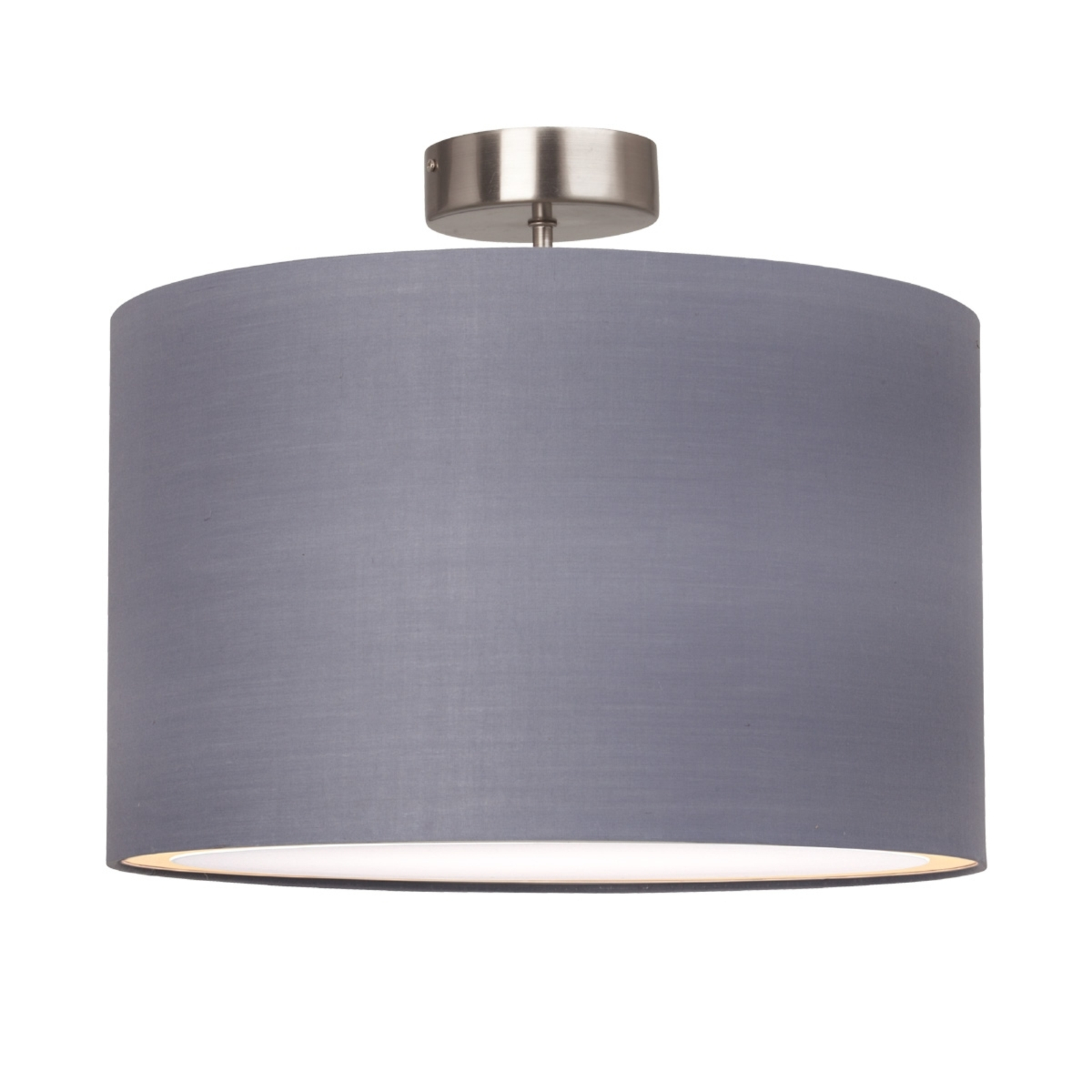 Sencilla lámpara de techo Clarie, gris