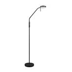 Oppladbar LED-gulvlampe Moreno, matt svart, CCT, dimbar