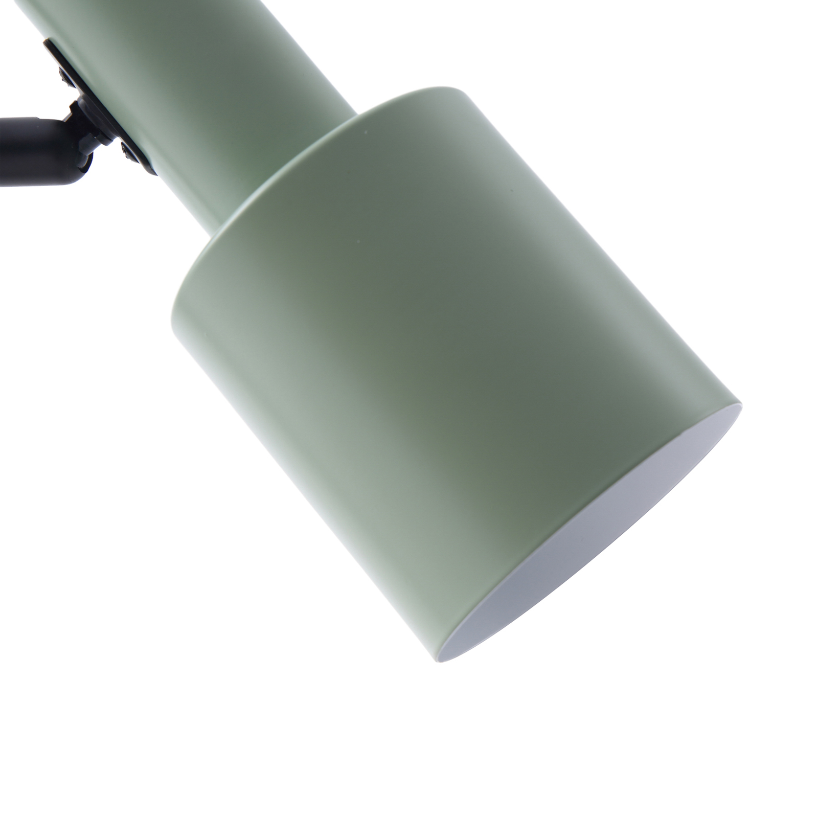 Stolná lampa Lindby Ovelia, zelená/čierna, železo, E27