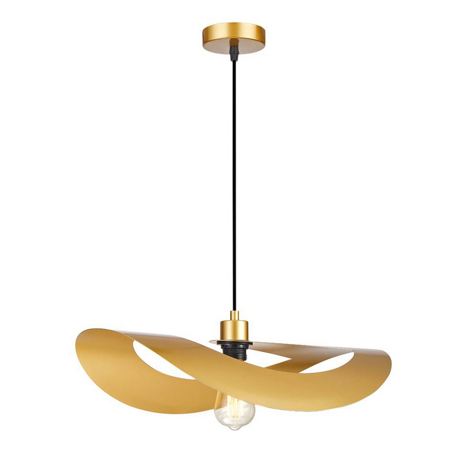 Lampa wisząca Mas, złota, Ø 50 cm, metal