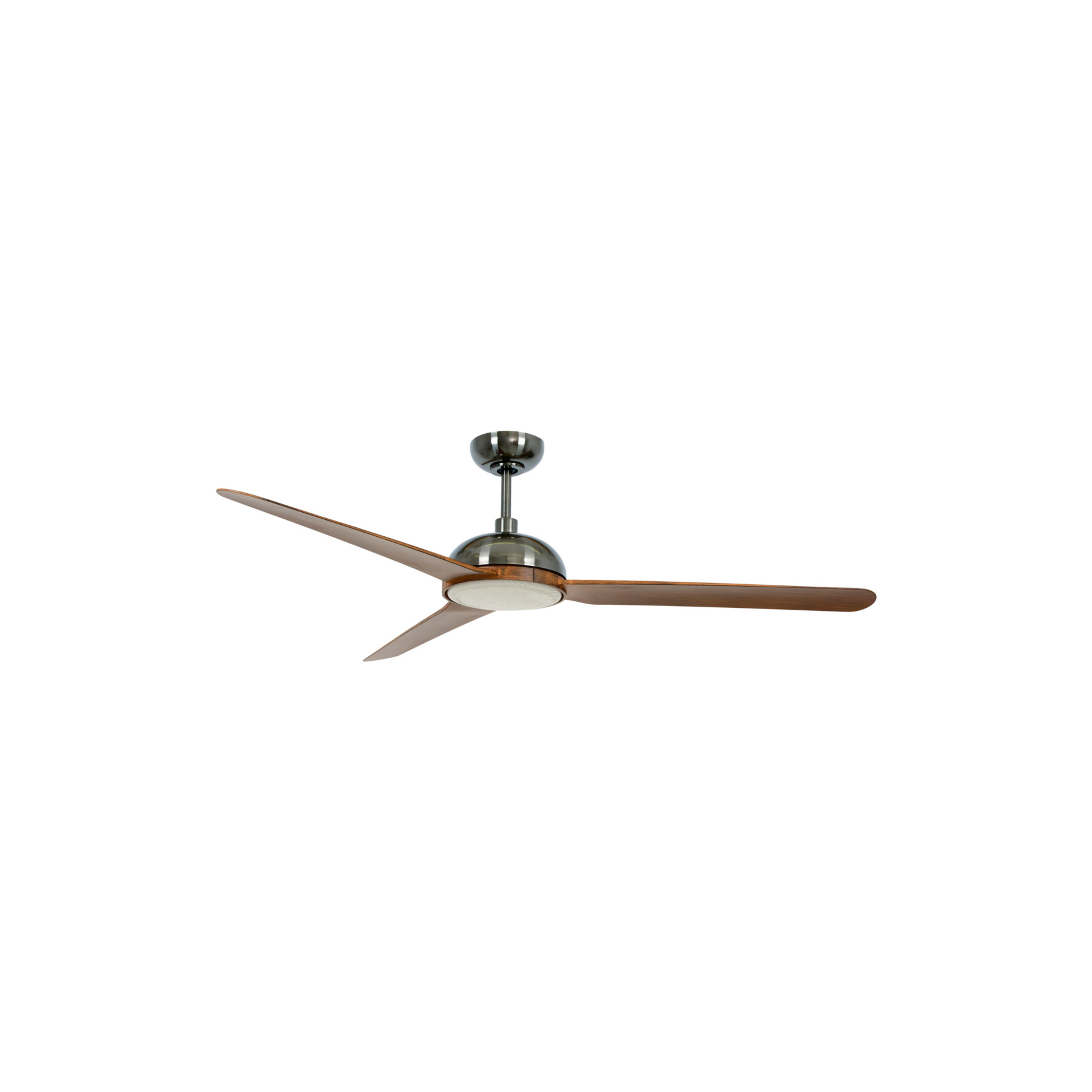 Unione Deckenventilator mit Licht nickel/koa, leise - Beacon