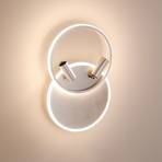 Lucande Tival LED-Deckenlampe, rund, nickel