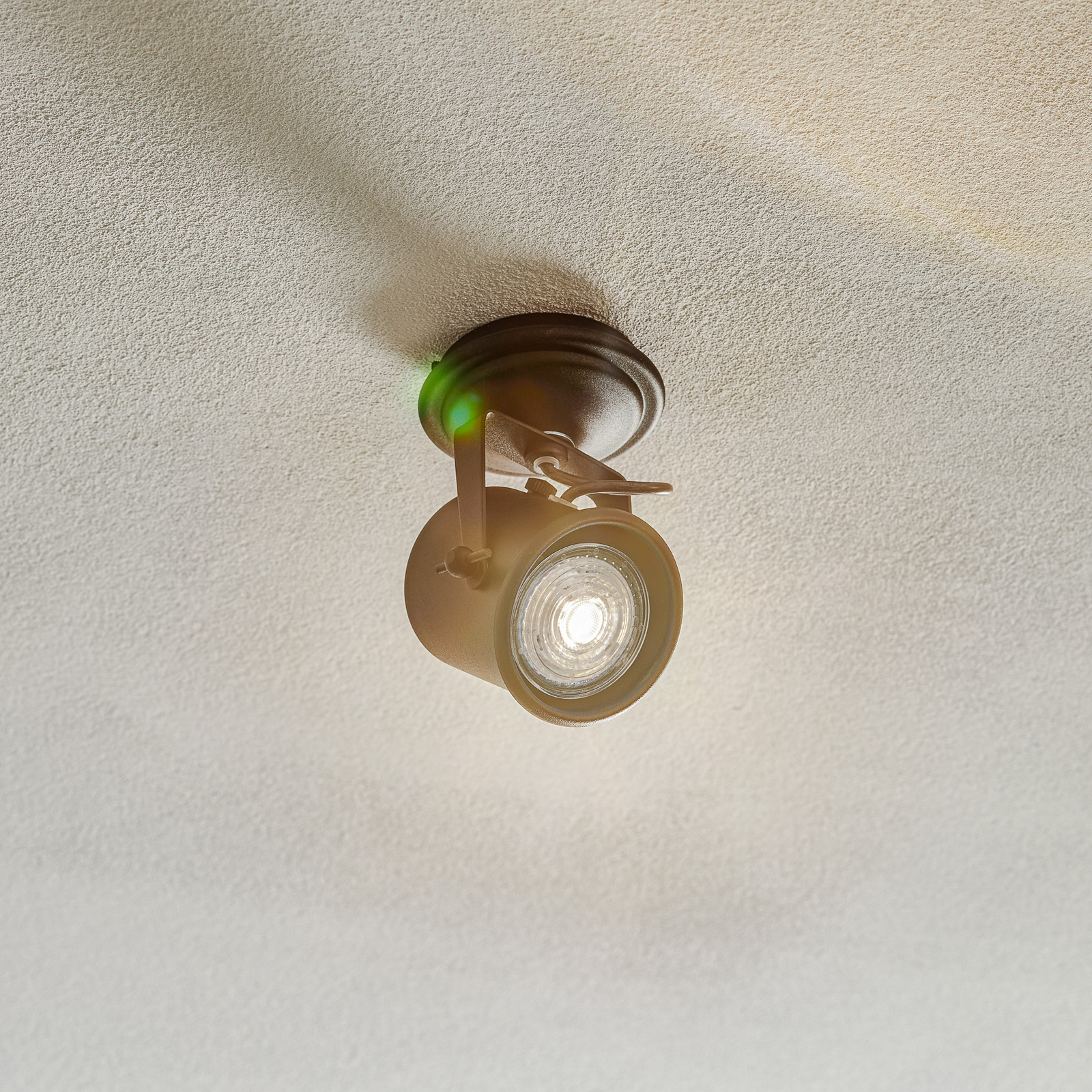 Canico ceiling spotlight, one-bulb, black