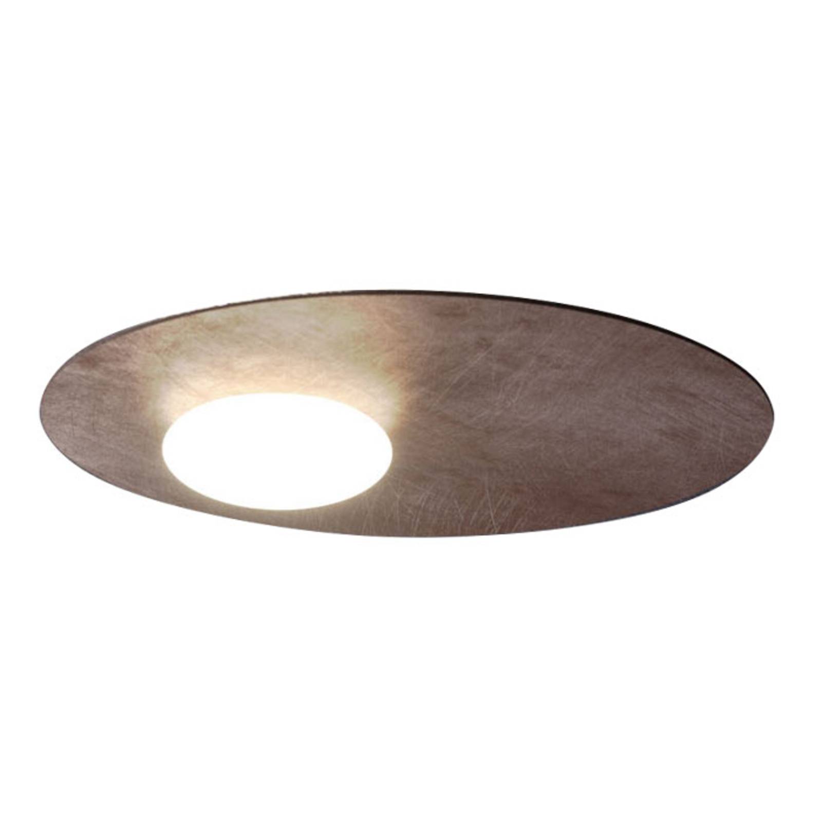 Axolight Kwic LED-Deckenleuchte, bronze Ø48cm