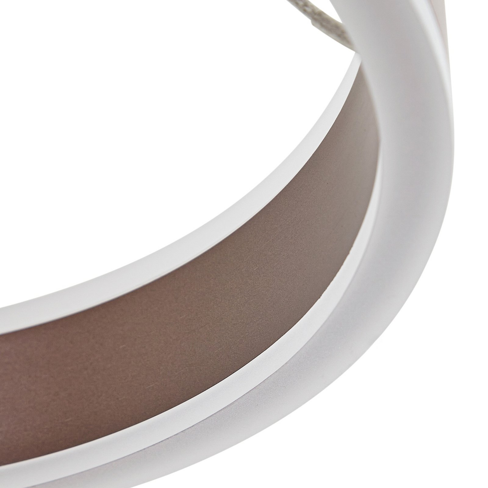 Lucande LED-Hängeleuchte Kolo, braun, 3-flg., dimmbar