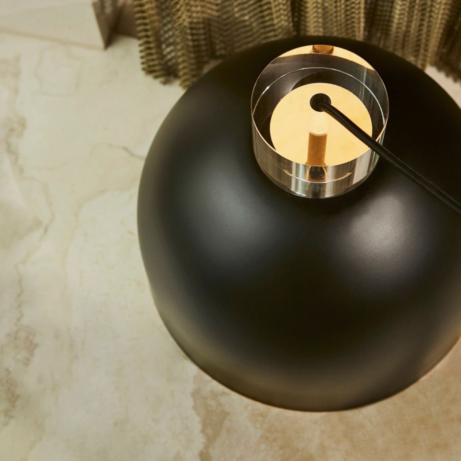 Luceo Round Pendelleuchte Ø45 Schwarz/Klar - AYTM