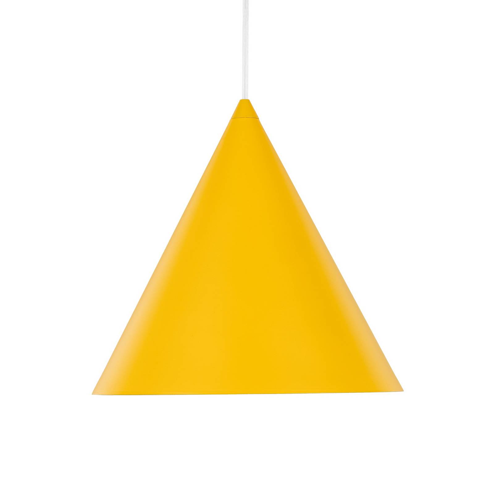 Żyrandol Cono, 1-punktowa, Ø 25 cm, żółta, E27