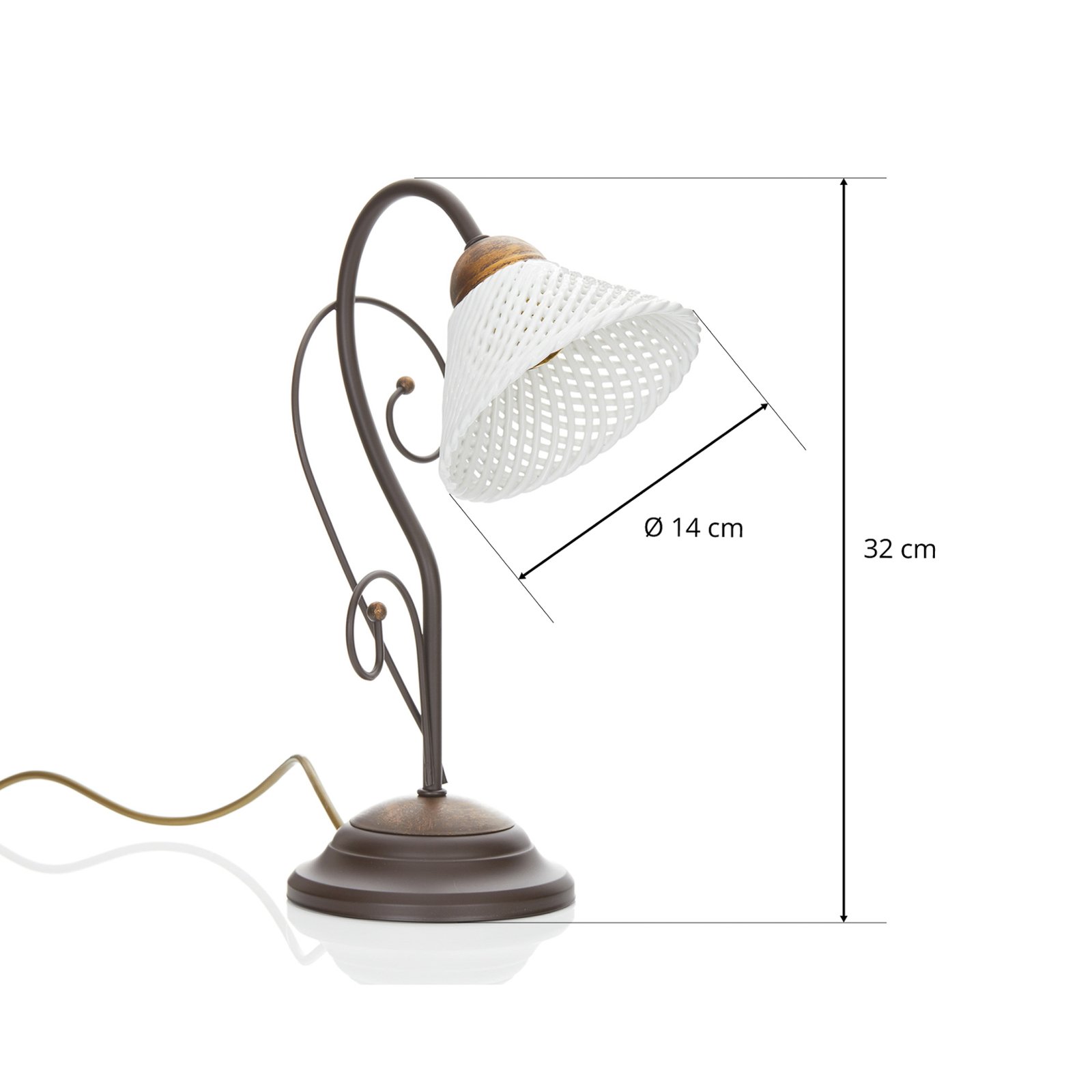 Elegant RETINA table lamp