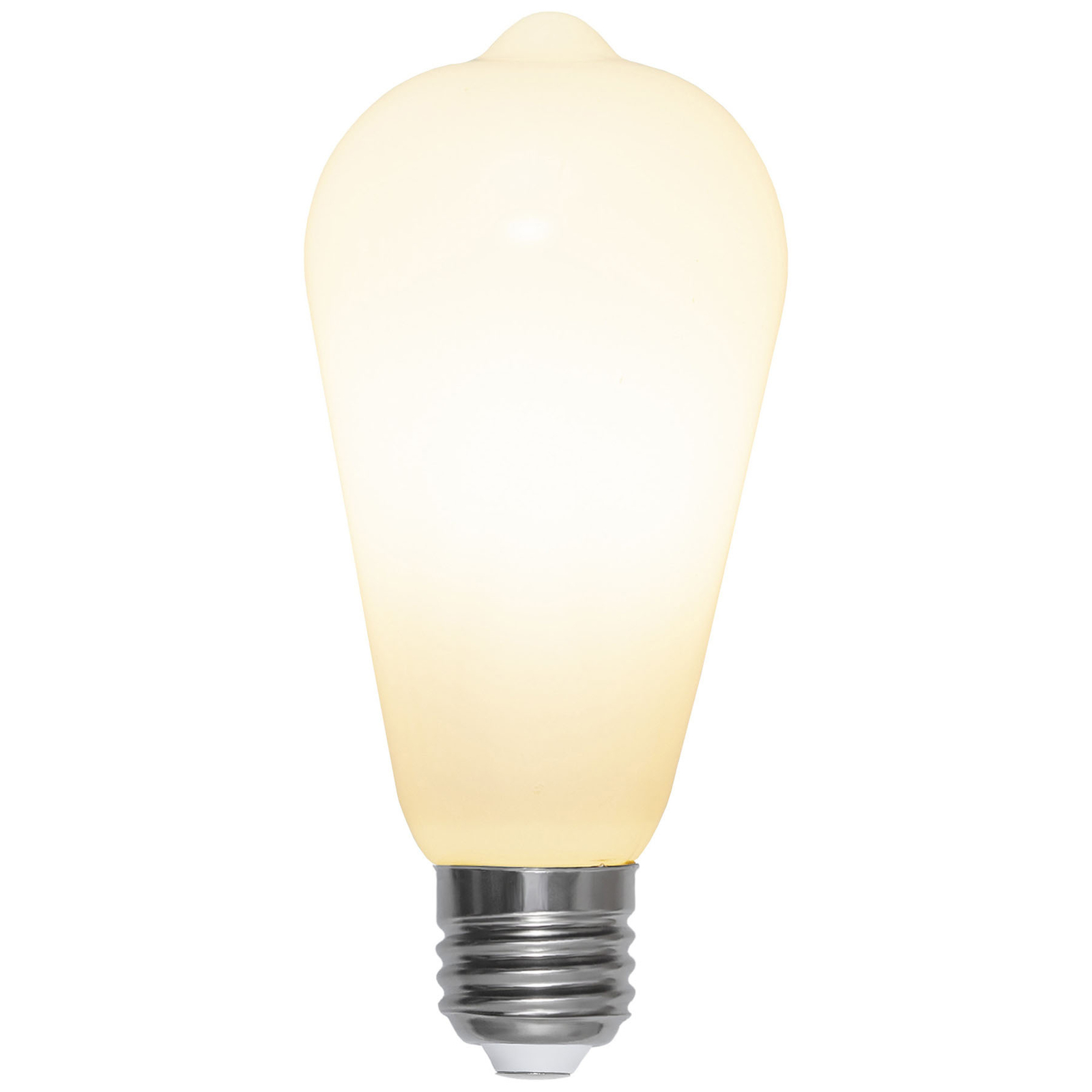 Rustic LED bulb E27 ST64 6.5 W 3-step dim, opal