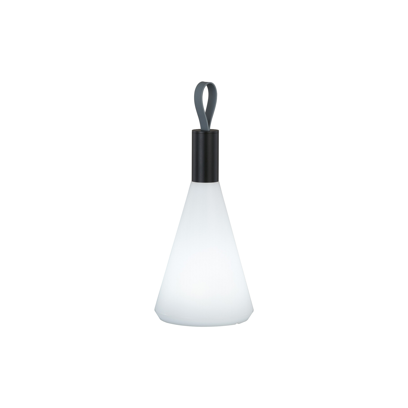 Lampe de table à batterie LED Prian, noir mat