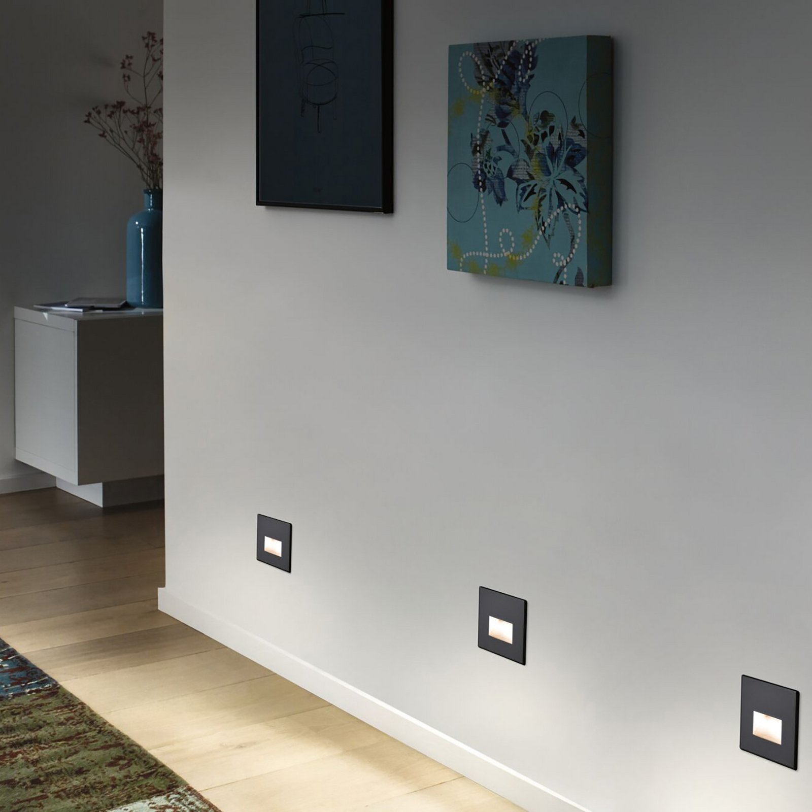 EDGE LED-Wandeinbauleuchte schwarz matt - Paulmann