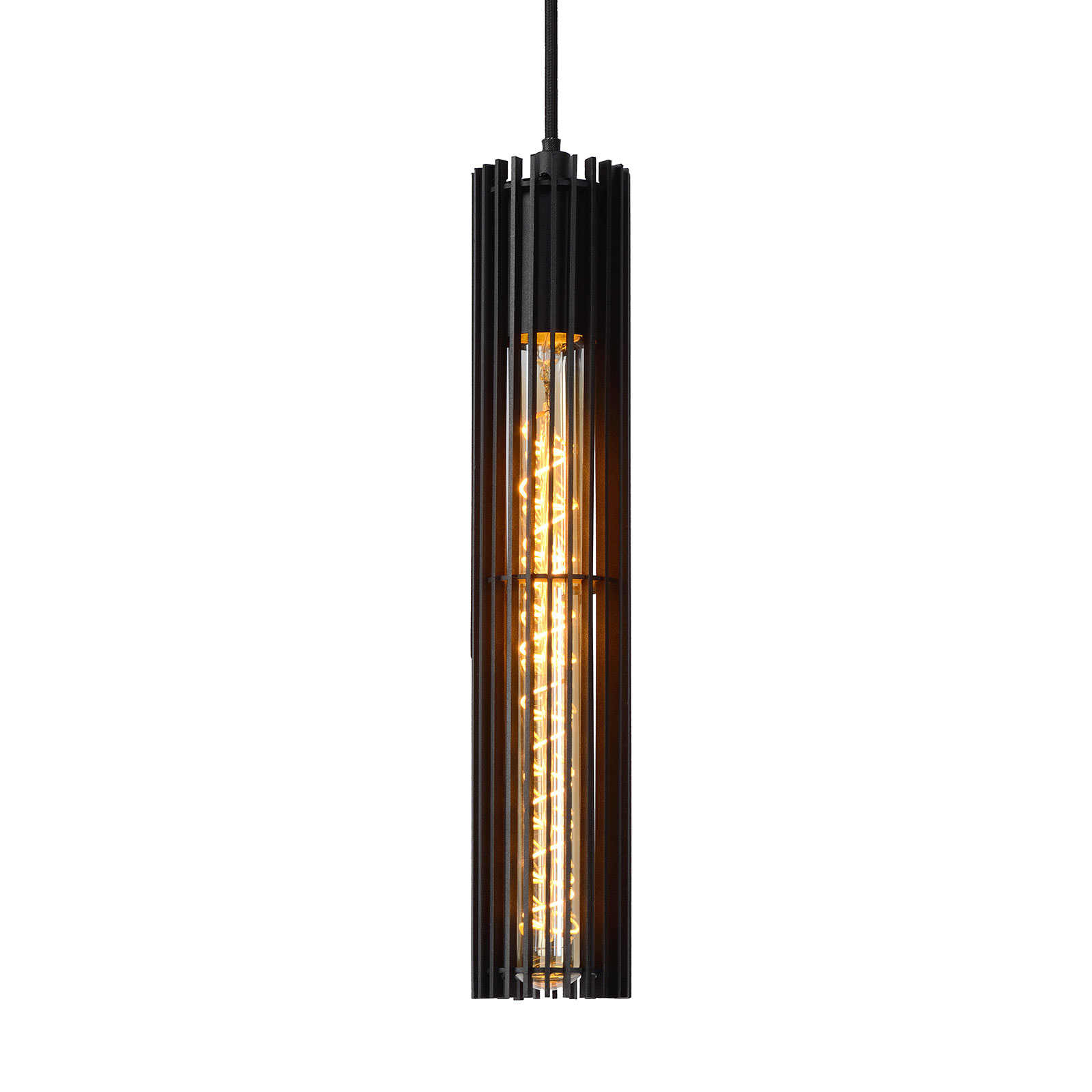 Lionel hanging light, lampshade of metal struts