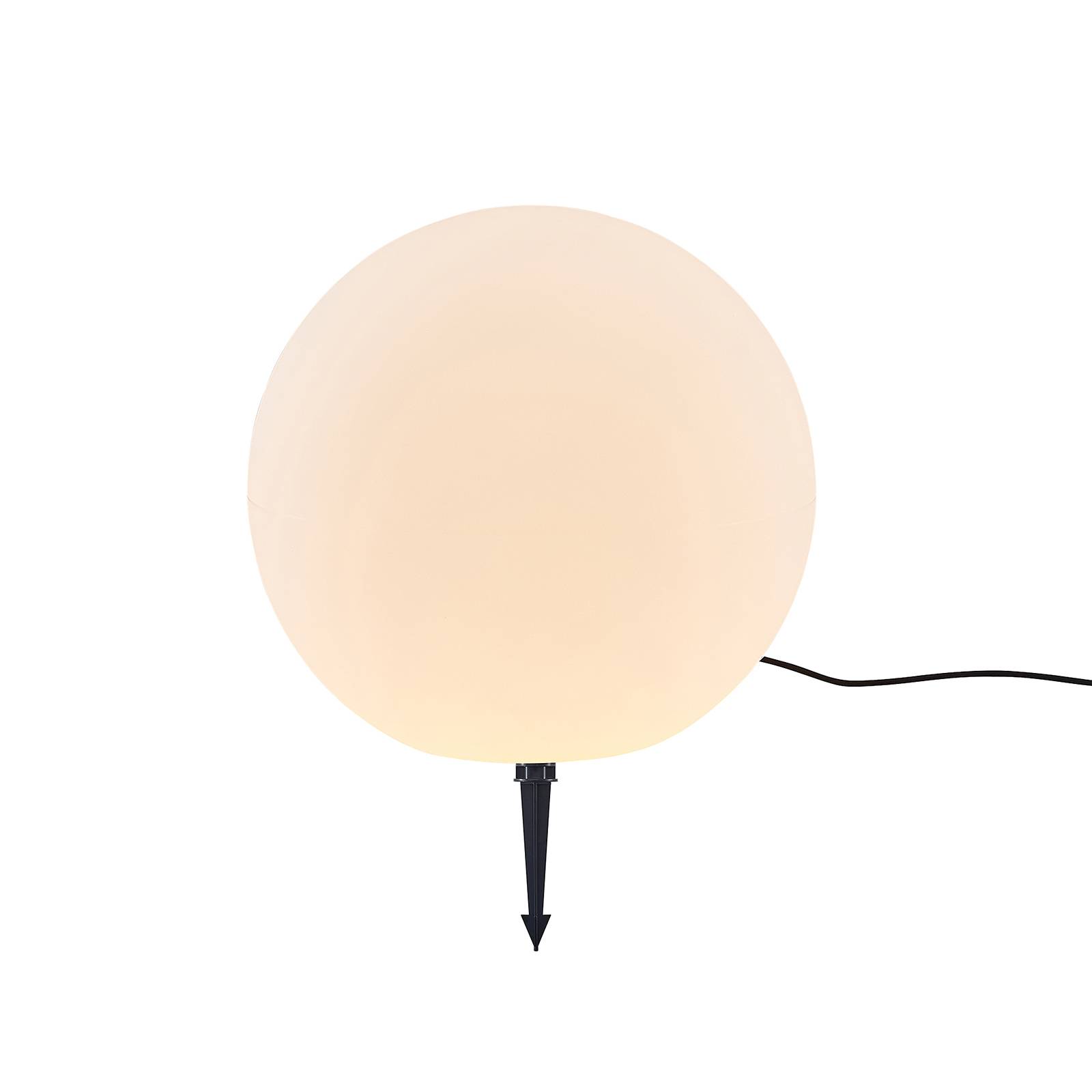 Arcchio Orlana -valaisinpallo, valkoinen, 56 cm - moderni terassivalo - terassivalaisin