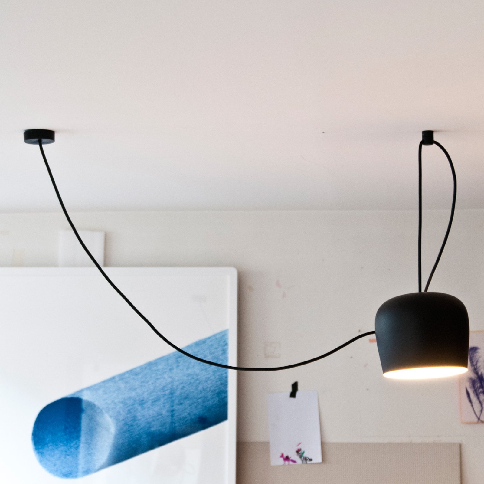 Aim Taklampa u/Lamppropp Svart - Flos