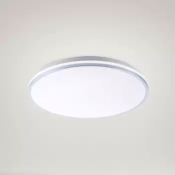 LED-Deckenleuchte grau Emilia, dimmbar, dreistufig