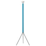 FLOS lampe sur pied Luminator, bleu clair, hauteur 189 cm, métal