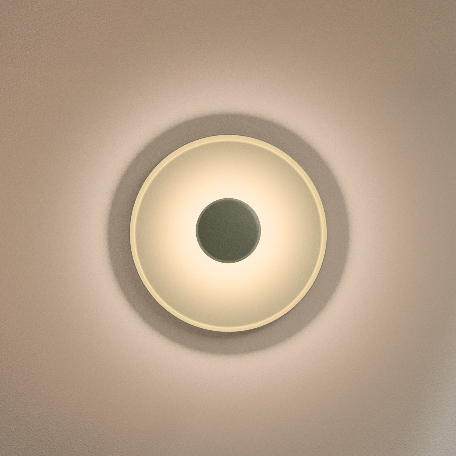 Vibia Top Aplică de perete LED Ø 40 cm verde L1 - Camera de zi / sufragerie - Modern - Metal