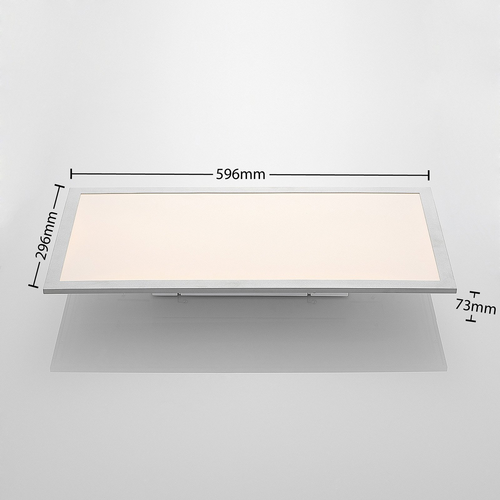 Lindby Stenley LED-panel, CCT, 59 x 29 cm