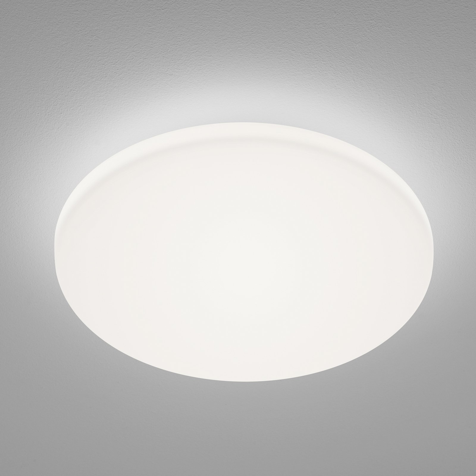 Helestra Kymo LED ceiling light, satinised Glas