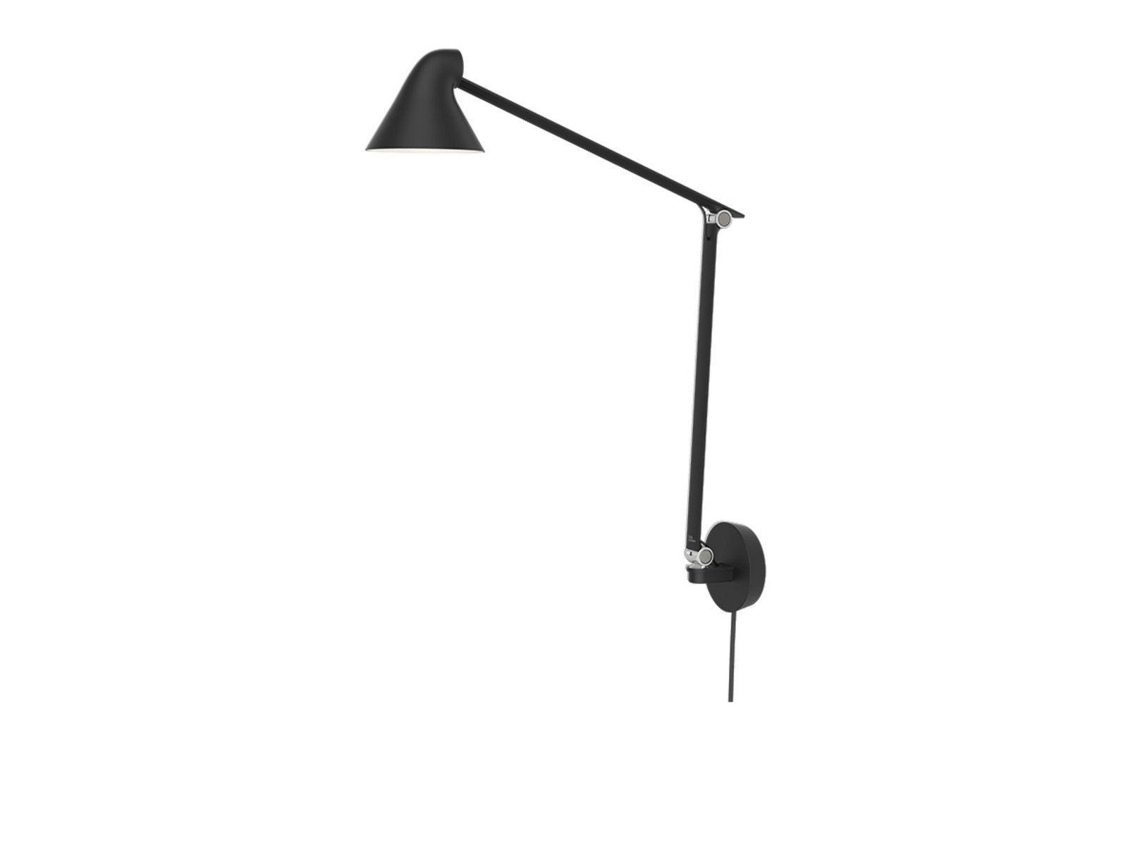 NJP Box LED Aplică de Perete 2700K Long Black - Louis Poulsen