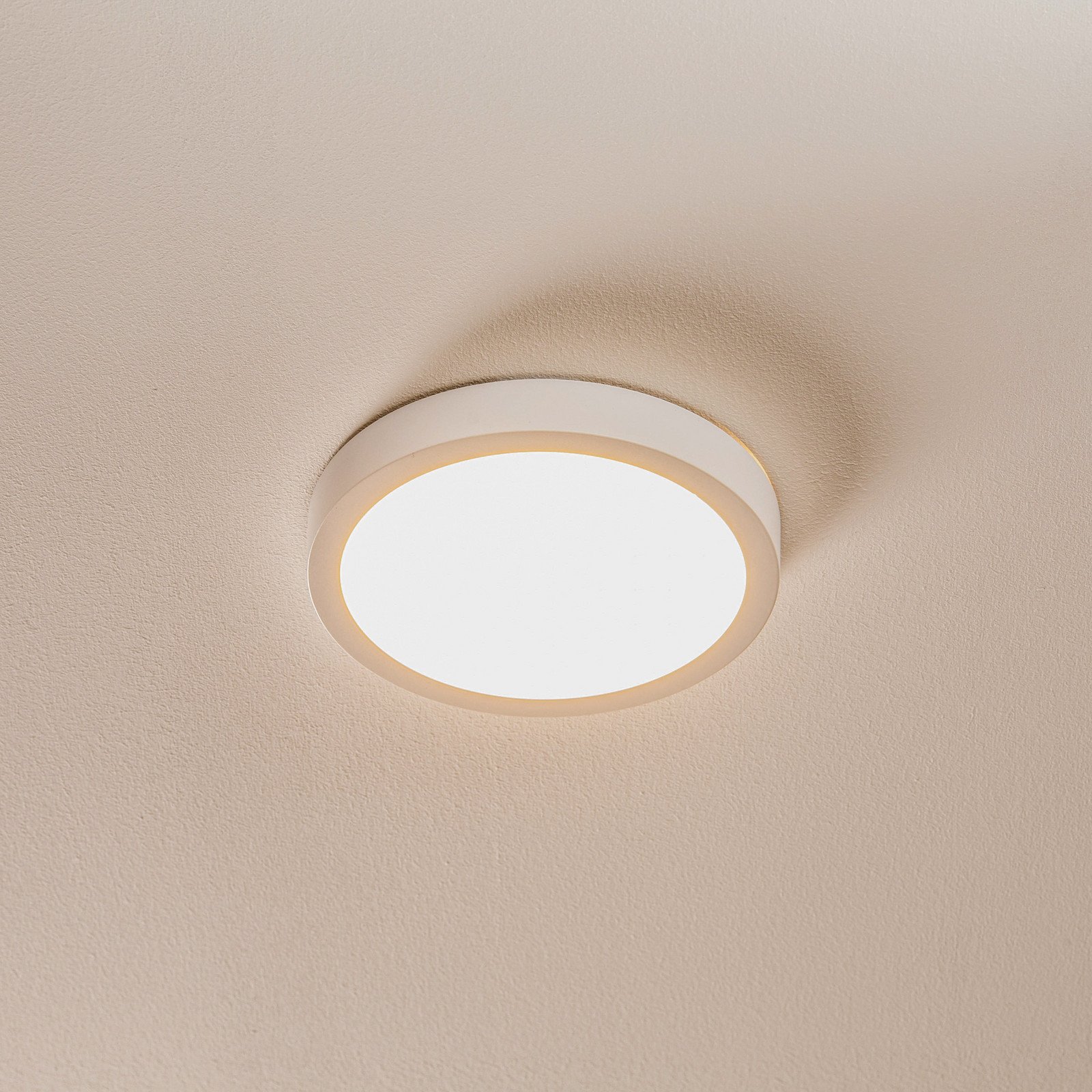 ORION Plafonieră LED Vika rotundă alb Ø 18cm - Camera de zi / sufragerie - modern - alb satinat - Metal