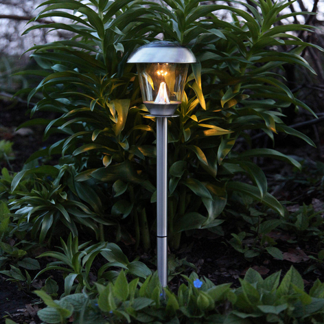 Vakker solc. LED-l Sarina rustfritt stål 66 cm