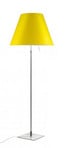 Costanza Floor Lamp Aluminium with Smart Yellow - Luceplan