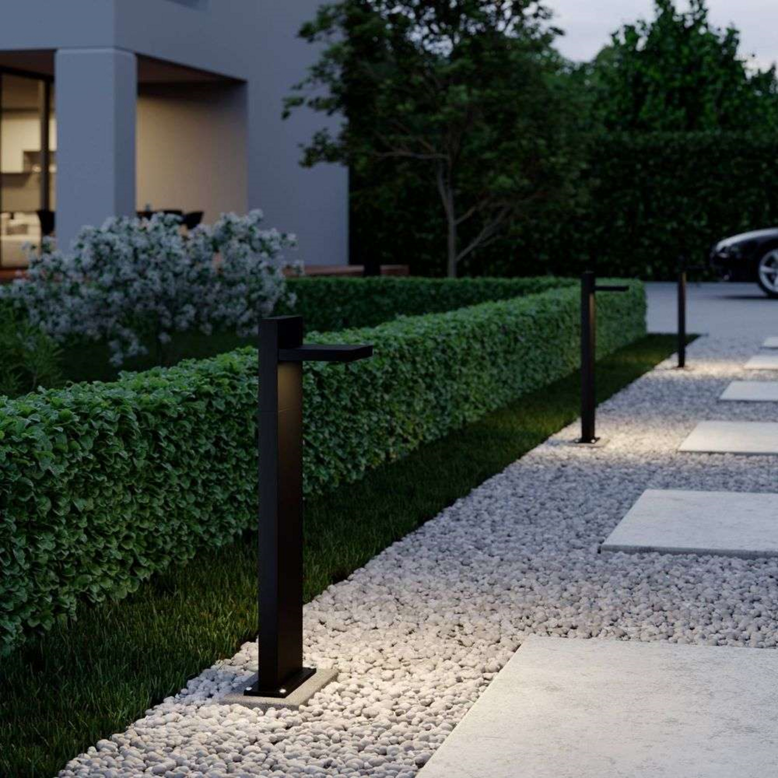 Silvan Lámpara para Jardín Graphite/White - Lucande