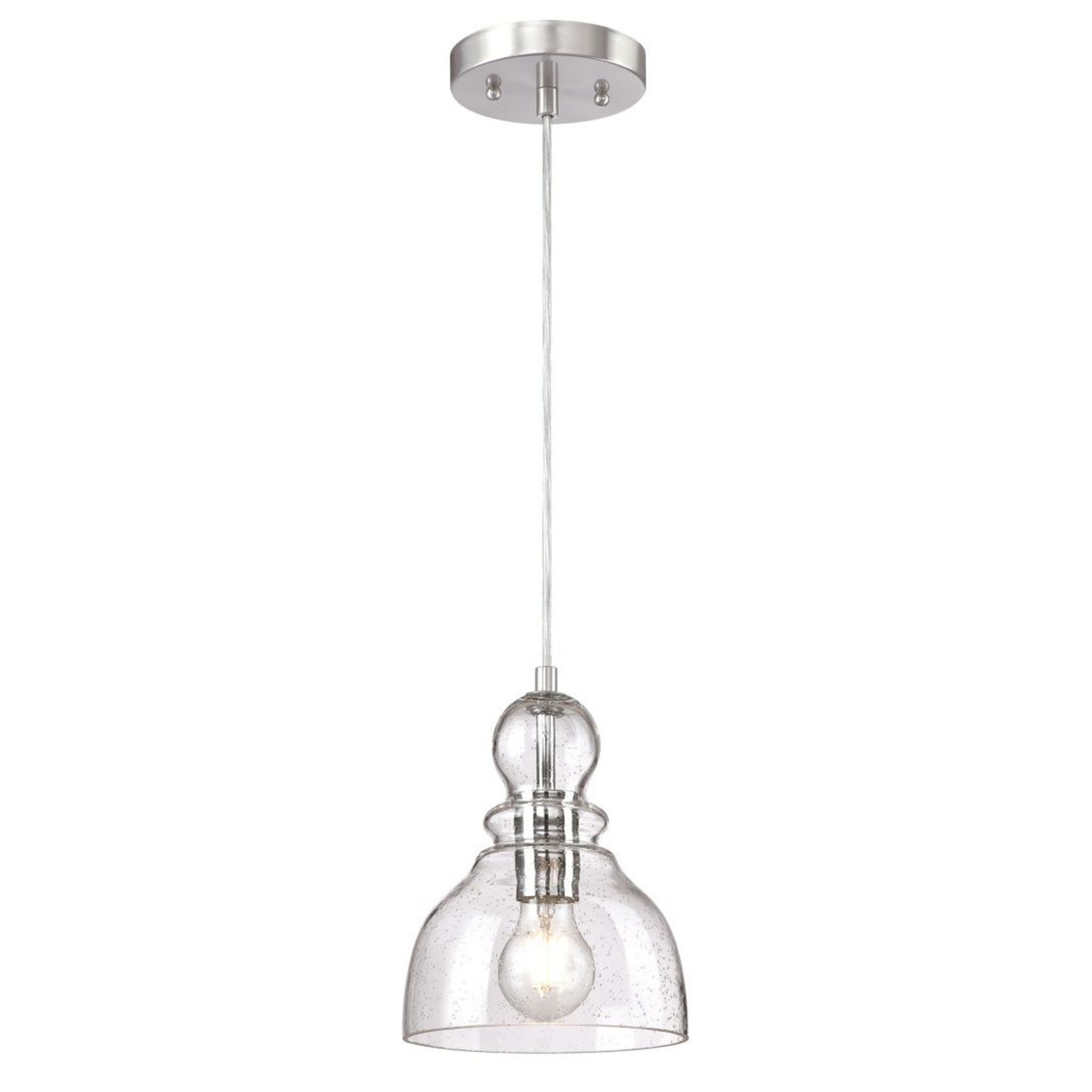 Westinghouse висящо осветително тяло Fiona, матиран никел, Ø 18 cm