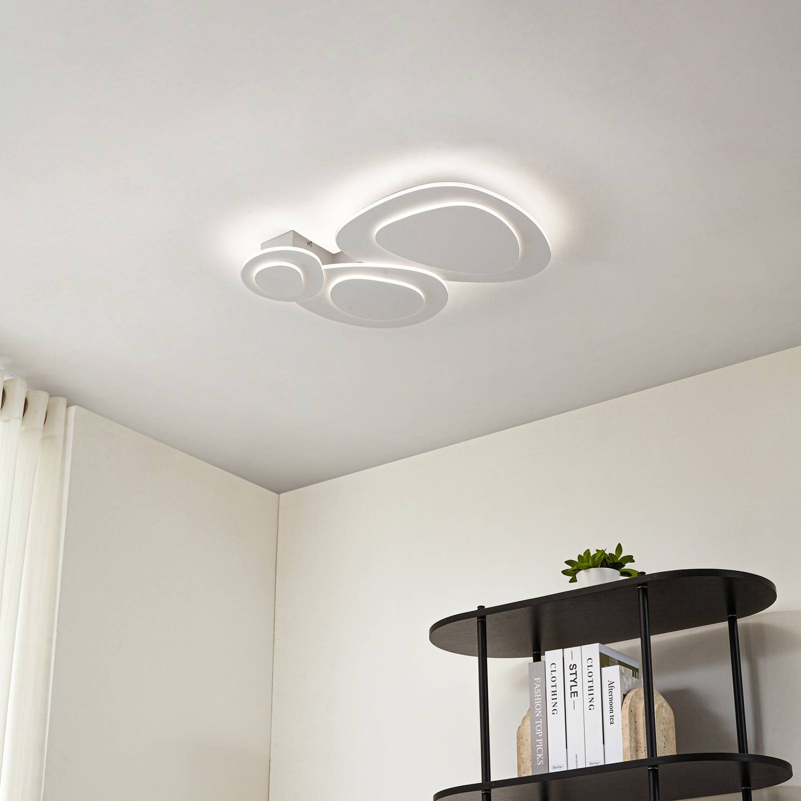 Lindby LED-Deckenleuchte Delar, 60 x 60 cm, CCT, dimmbar günstig online kaufen