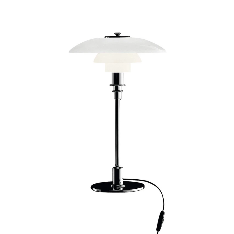 Louis Poulsen – PH 3/2 Tischleuchte High-Gloss Chrome-Plated