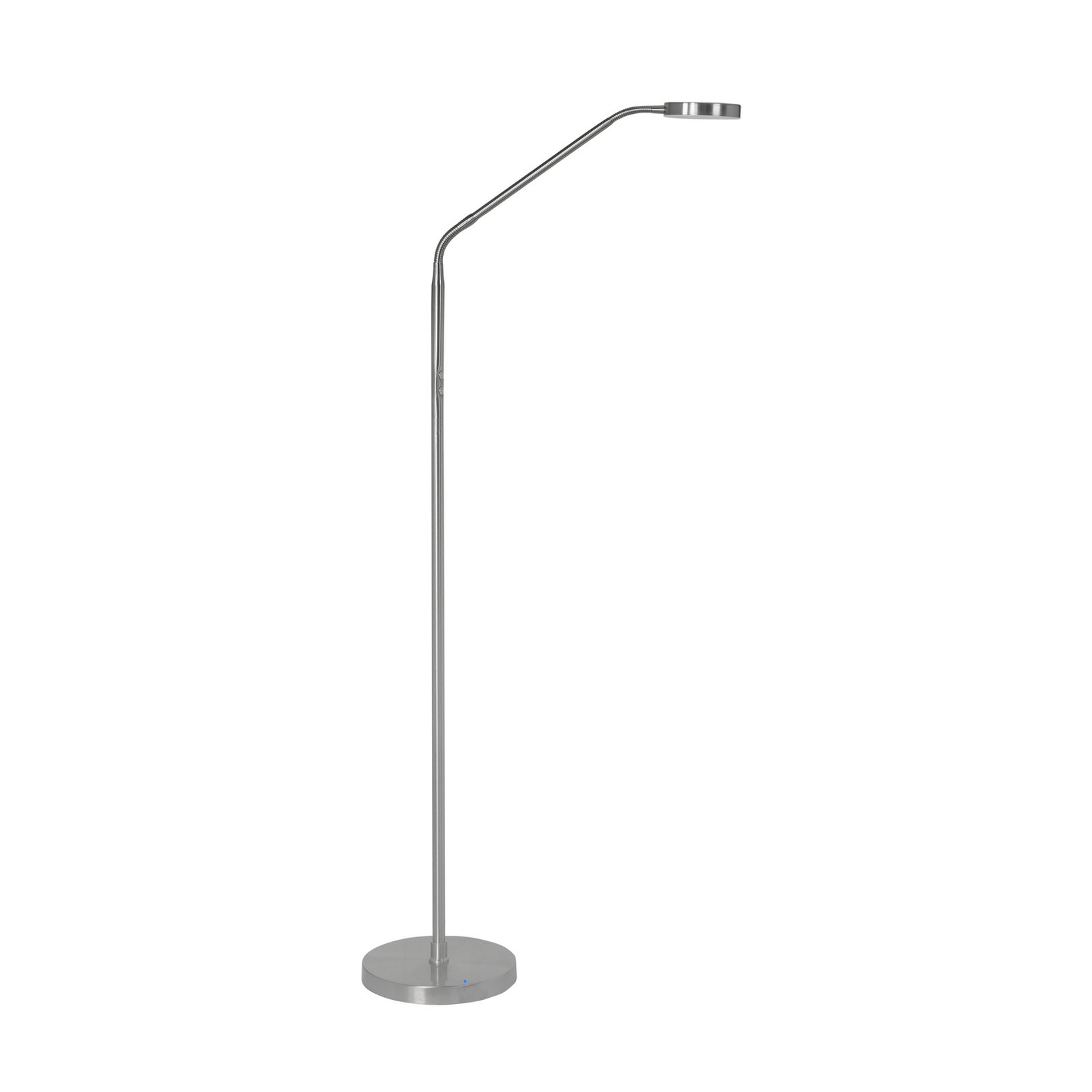 LED-es újratölthető állólámpa Comfort, nikkel, 135 cm fém CCT