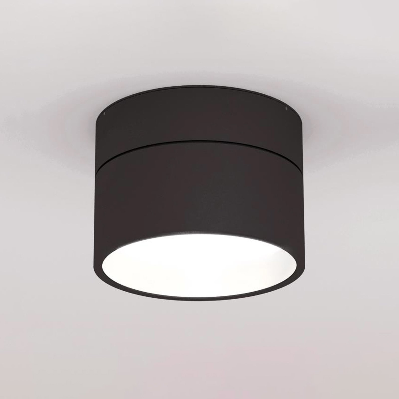 Loum Turn On Led Ceiling Light Dim Black White Lights Ie