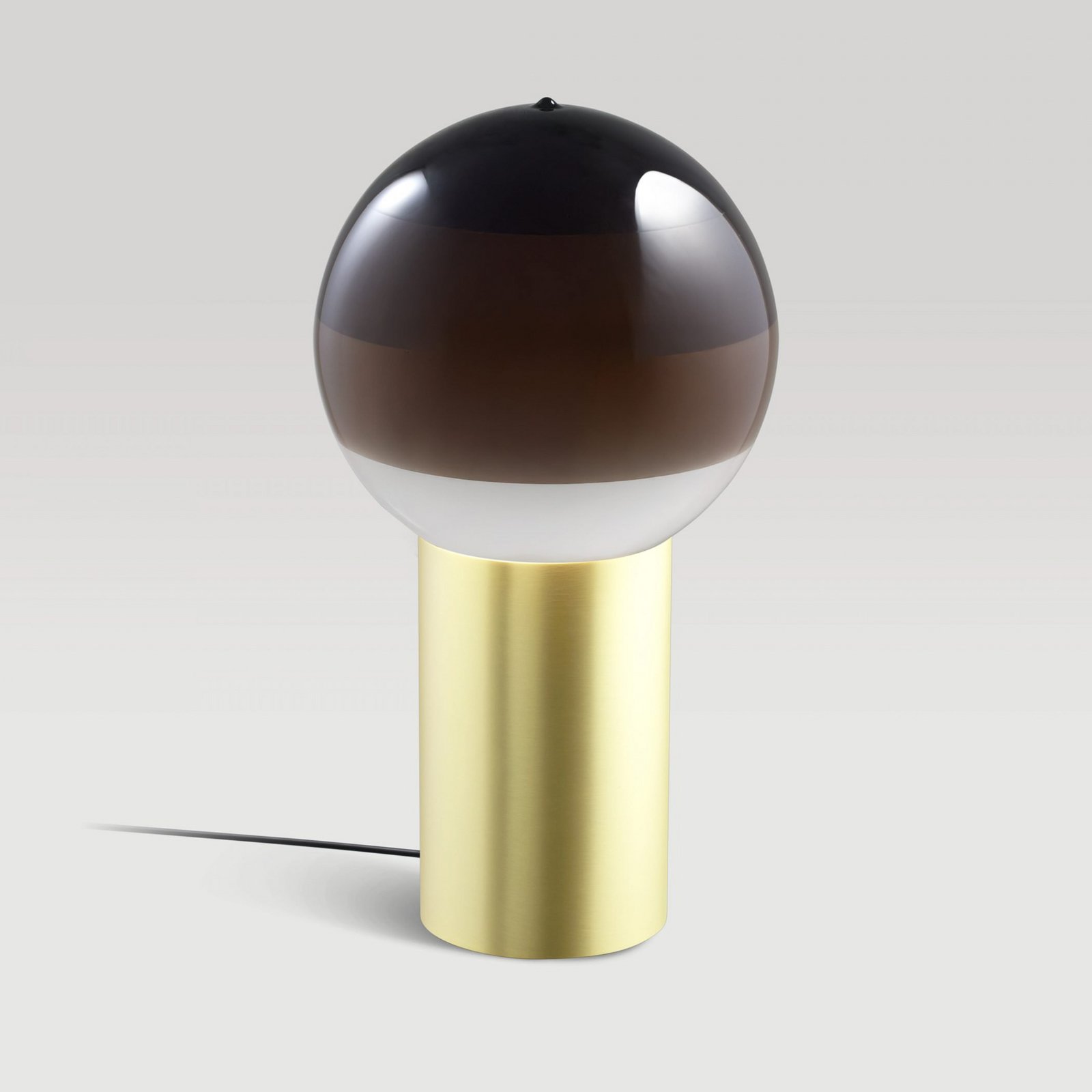 Lampe de table MARSET Dipping Light, hauteur 22 cm, marron/laiton
