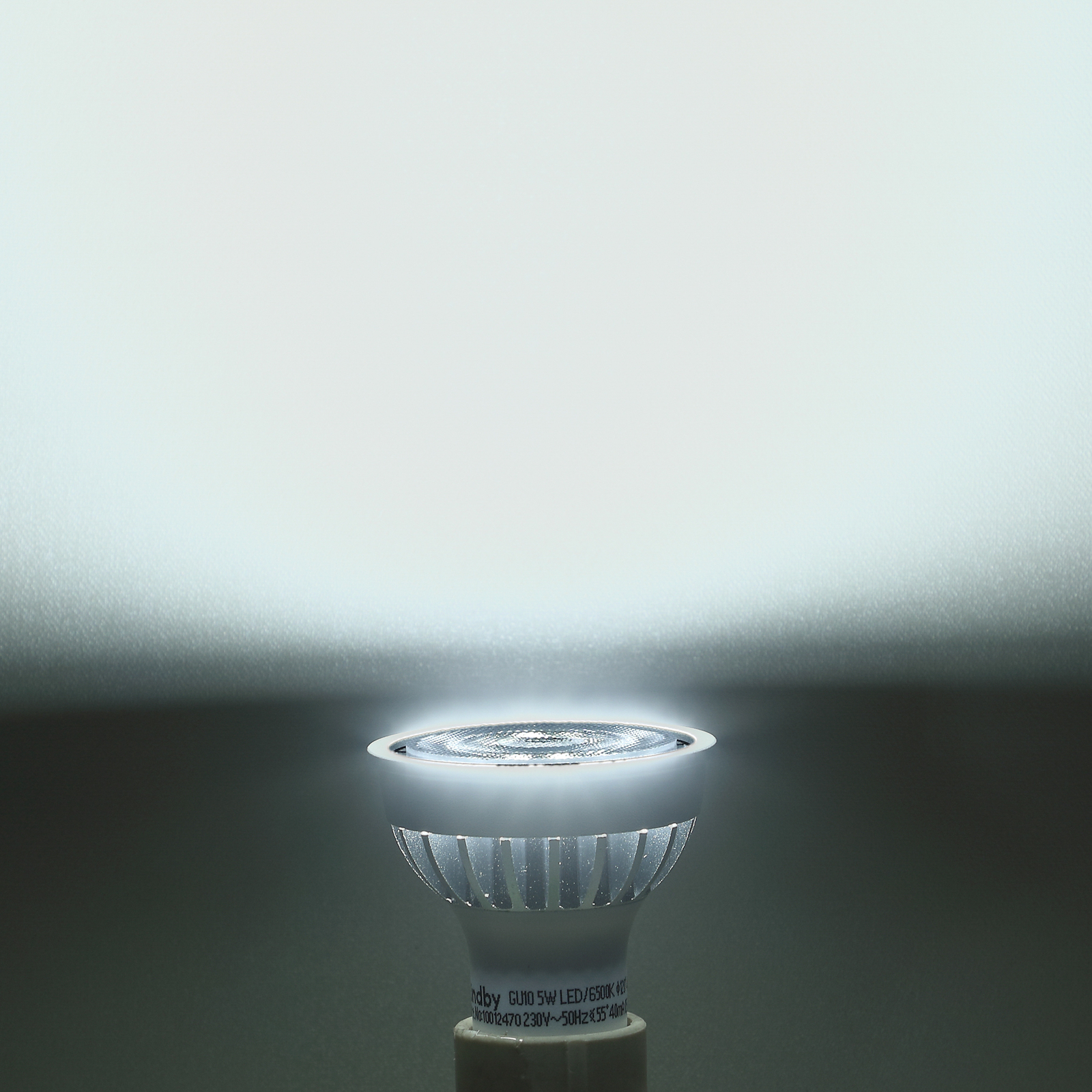 Ανακλαστήρας LED Lindby, GU10, 5 W, opal, 6.500 K, 55°