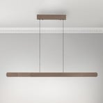 Paul Neuhaus Lampa wisząca LED Adriana, brązowa, długość 160 cm