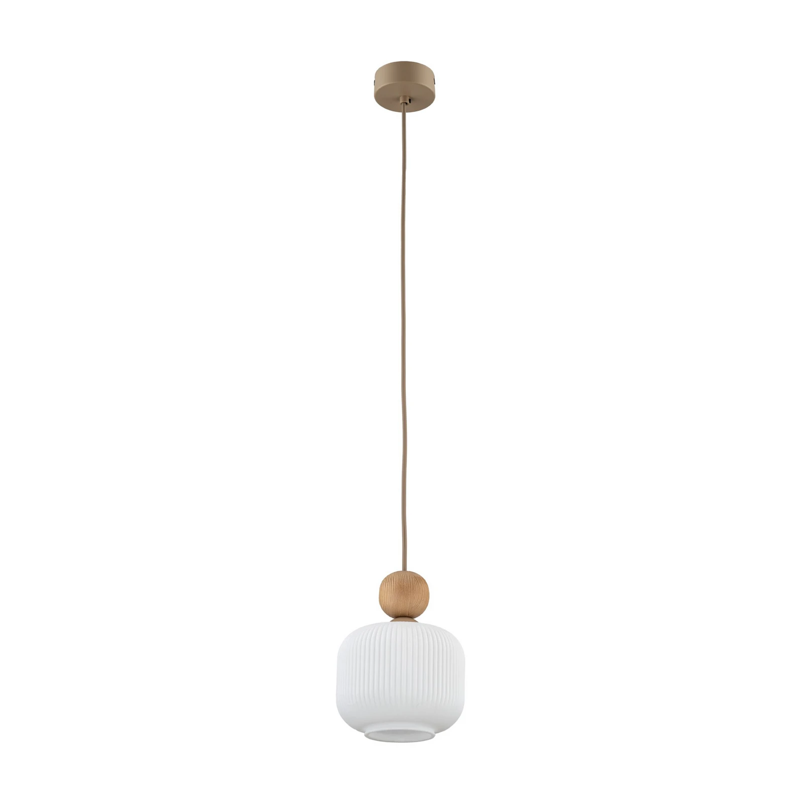 Závesné svietidlo Ballo, 1-pl. biele, sklo, Ø 15 cm, E14