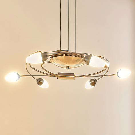 LED hanglamp Deyan, dimbaar, 6-lamps