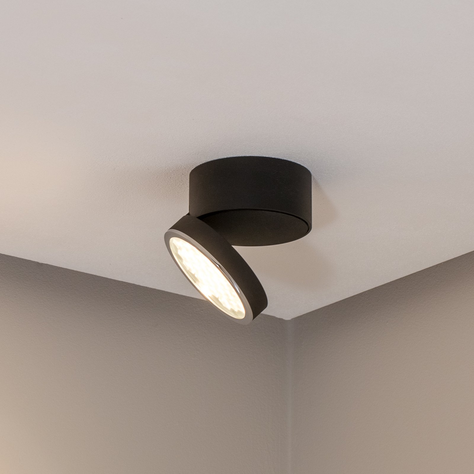 Bega Faretto LED da soffitto 51312.5 metallo nero DALI orientabile