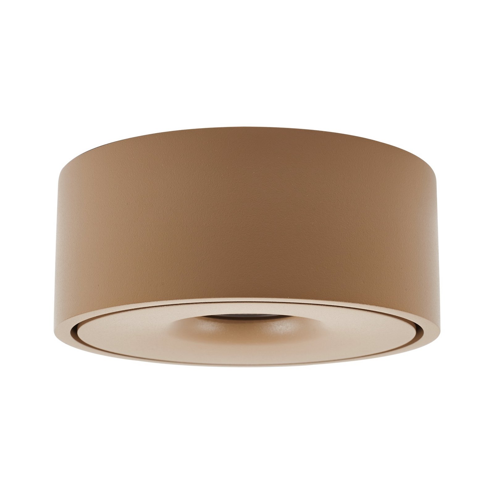 Arcchio LED-Deckenlampe Rotari, braun, up und down
