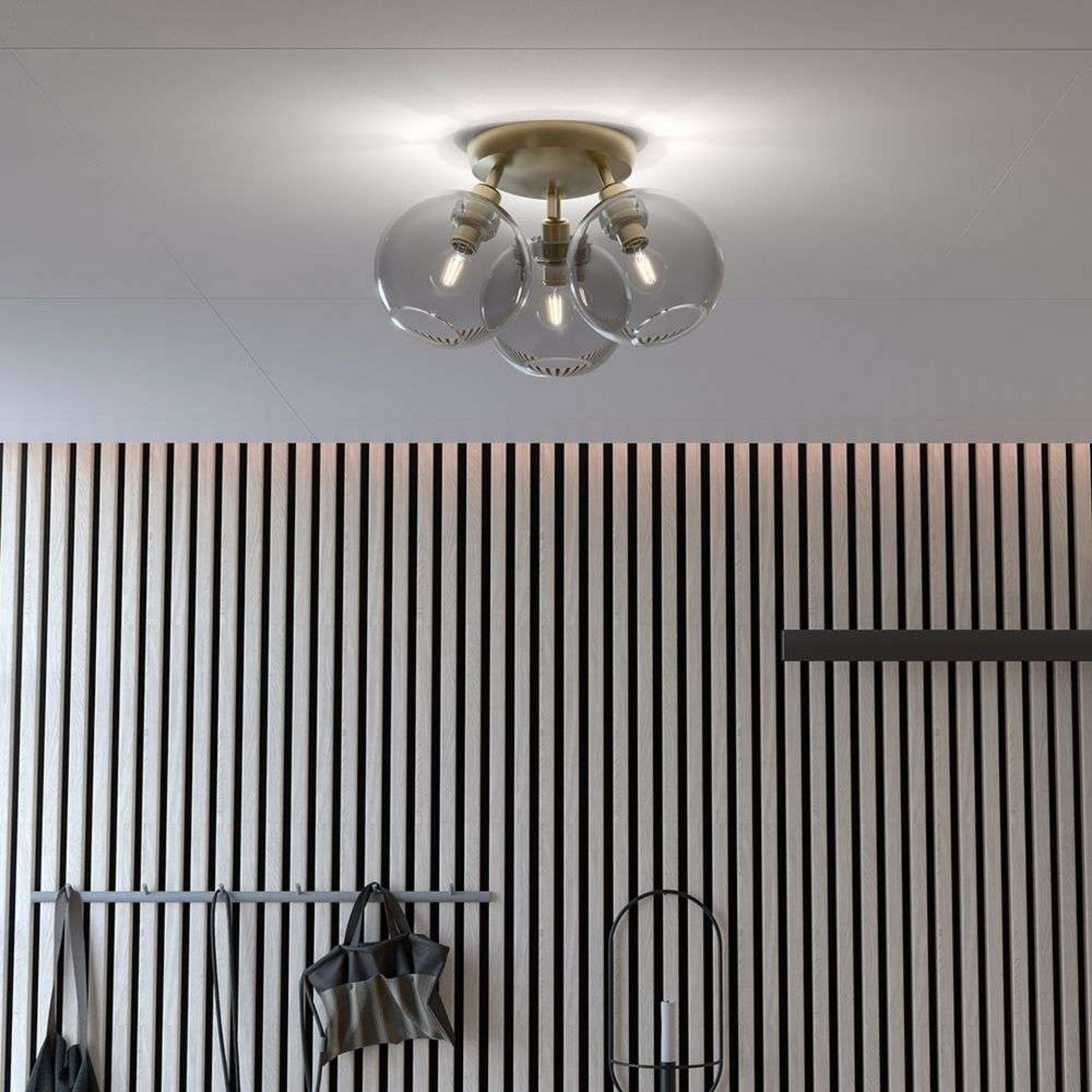 Gloria Ceiling Lamp Ø33 Brass/Smoke - Belid