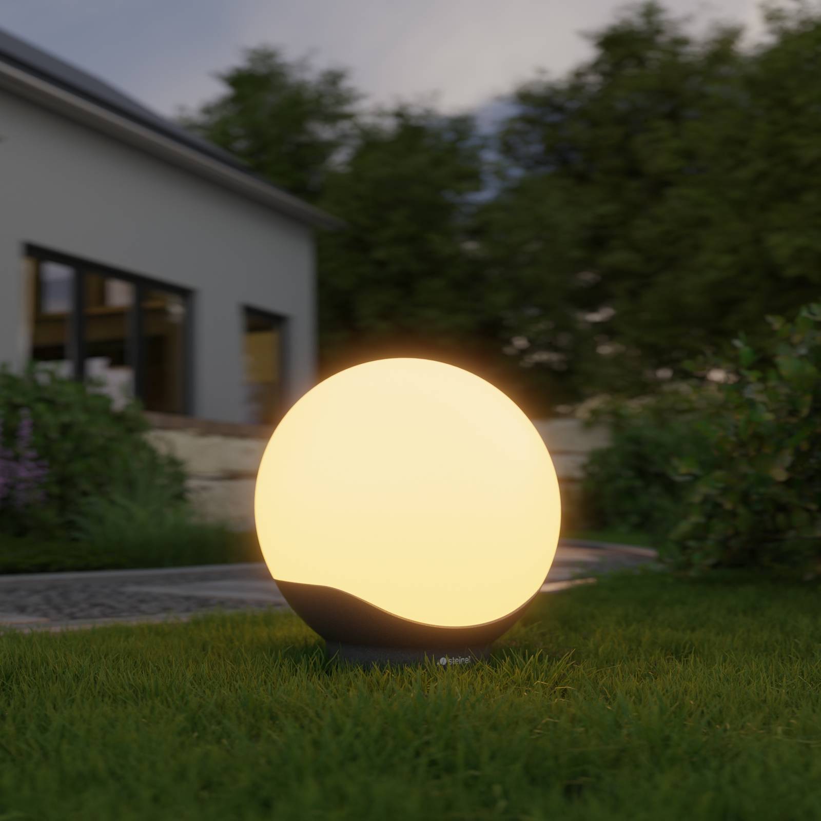 Levně STEINEL STEINEL Startovací sada Sphera 400C, bílá/černá, RGBWW, IP65