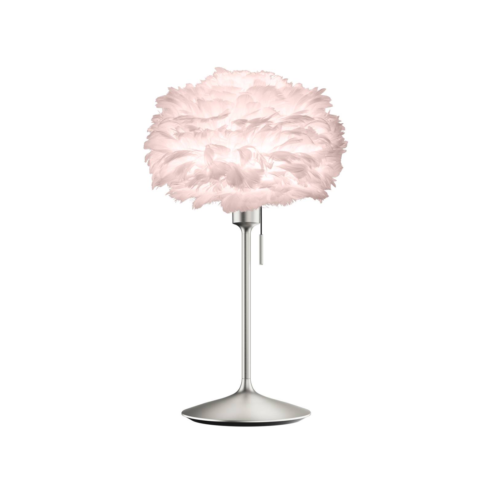 UMAGE Eos mini bordlampe, rosé/børstet stål