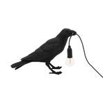LED decoratie-terraslamp Bird Lamp wachtend zwart