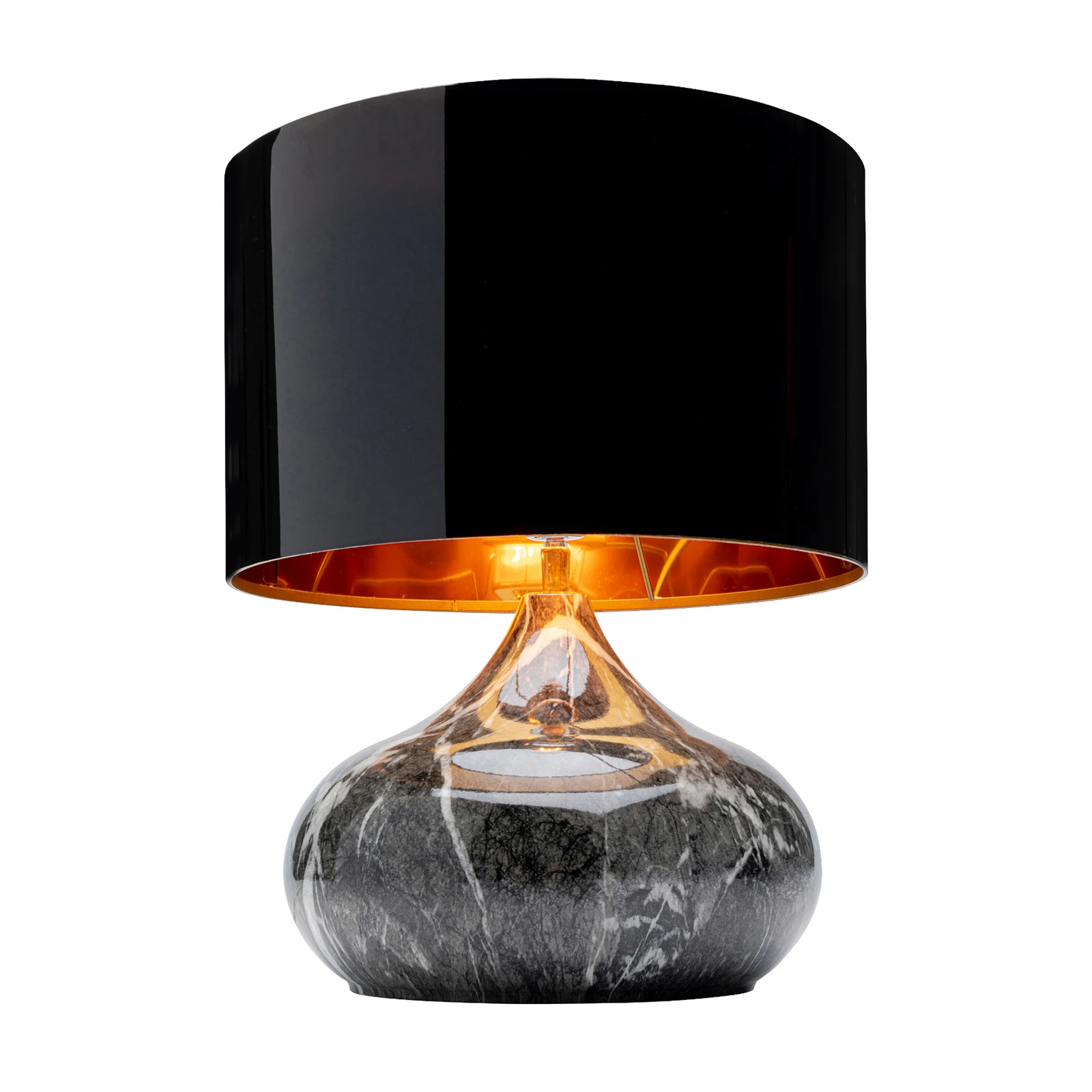 KARE Mamo Deluxe galda lampa, pelēka