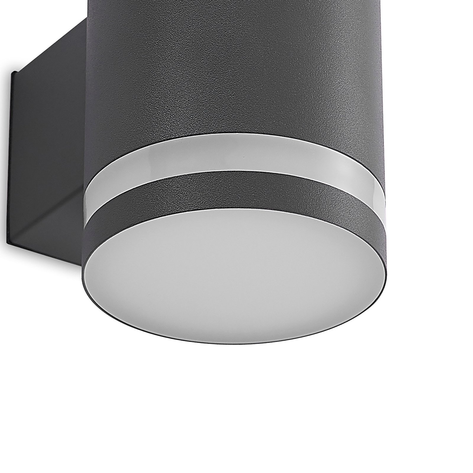 Bentlas LED Solar Cell Wall Lamp Anthracite - Lindby