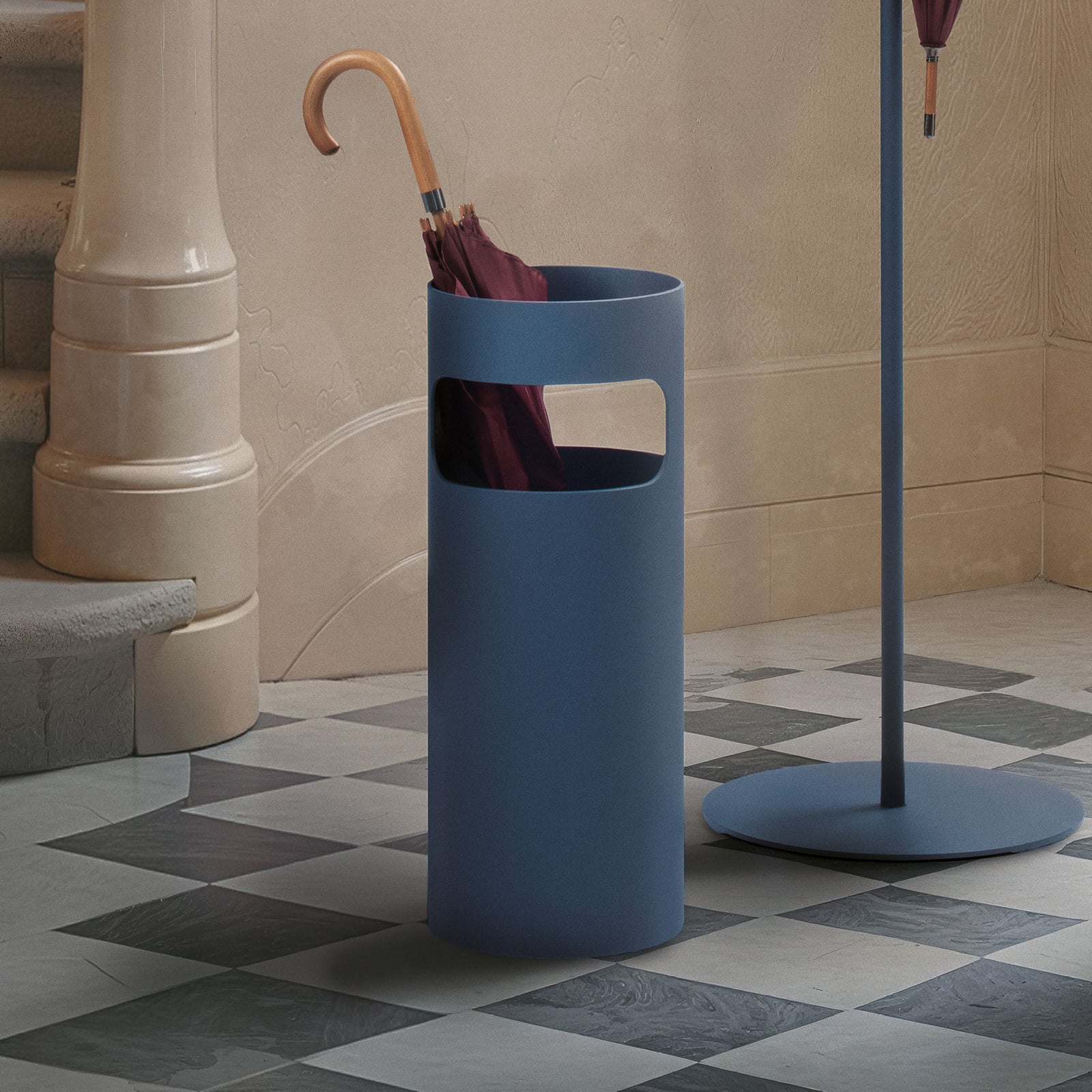 Regenschirmhalter, blau, Höhe 60 cm - Kartell